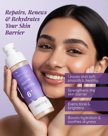 Dream Skin Barrier Repair Active Moisturizer 6+ with 1% Ceramides | Peptides | Panthenol